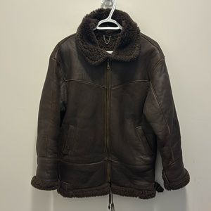 Vintage Brown Jacket with Hood